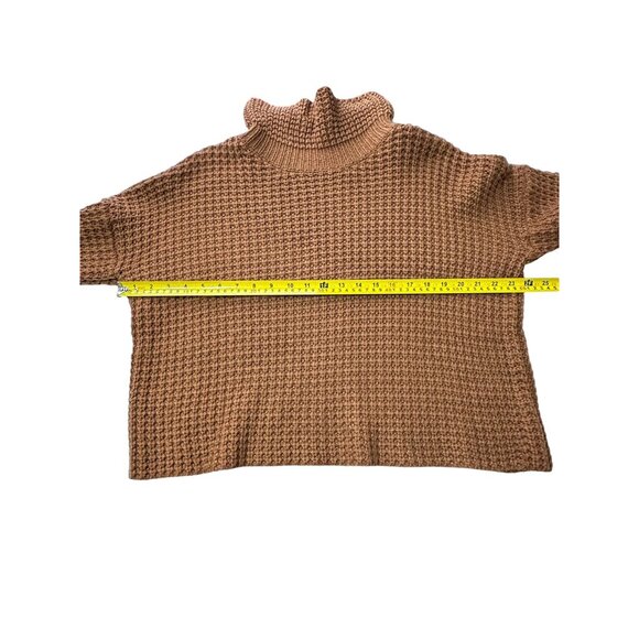 Goodnight Macaroon Sweater Top Cropped Cowl Neck Chunky Knit Womens No Tag - Picture 6 of 7